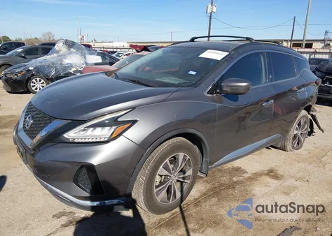 2019 Nissan Murano Sv z USA, uszkodzony, nr VIN 5N1AZ2MJ9KN119448